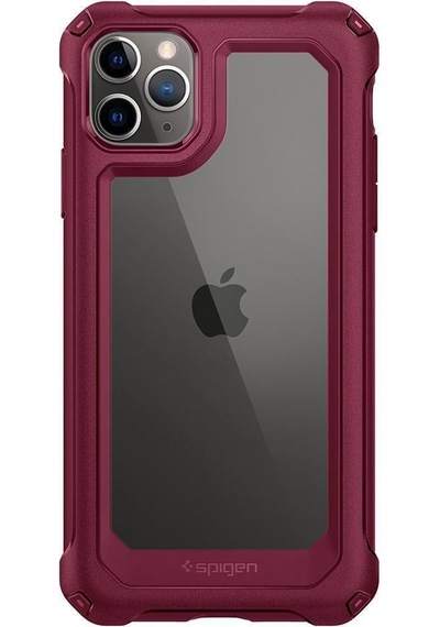 Spigen Apple Uyumlu iPhone 11 Pro İle Kılıf Gauntlet Iron Red