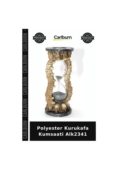 Özel Üretim Dekoratif Hediyelik Gotik Aksesuar Masaüstü Polyester Kurukafa Kumsaati Alk2341 Çok Renkli