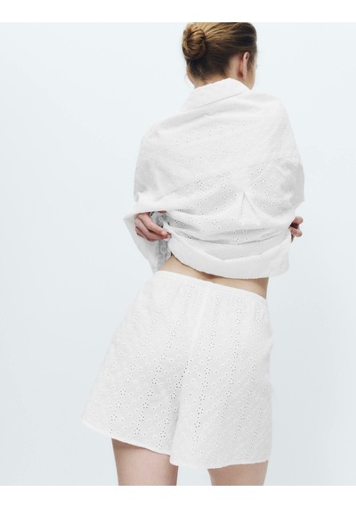 Marks & Spencer Saf Pamuklu Pijama Altı T37003485s Beyaz