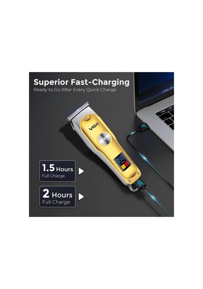 Saç Sakal Tıraş Makinesi Seti Metal Clipper Trimmer Gold V-138 & V-290