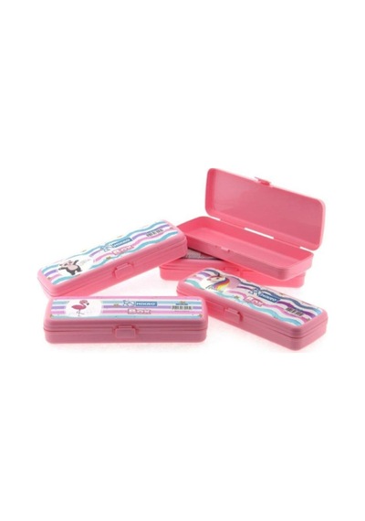 Pastel Renkli Tekli Kalem Kutusu M-70