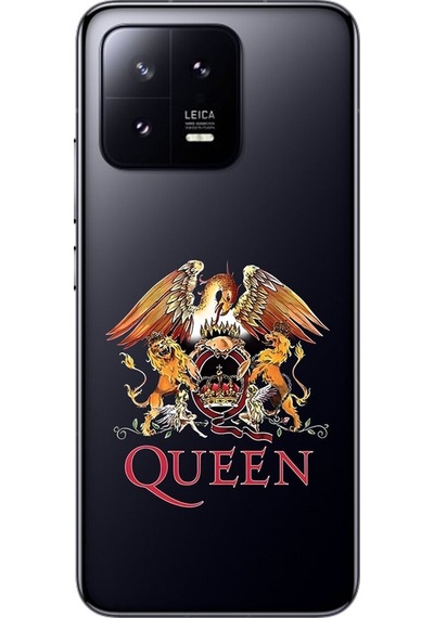 Xiaomi Mi 13 Uyumlu Şeffaf Kılıf Queen Tasarımlı