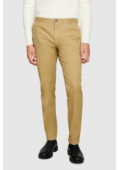 Sisley Esnek Slim Fit Chino Pantolon Erkek Bej Pantolon - 323a4jgcsf03e