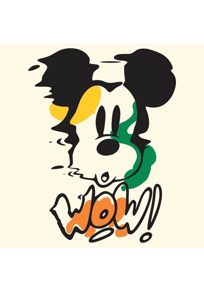 Mickey Mouse Ütü İle Uygulanabilen Dtf Tekstil Baskı