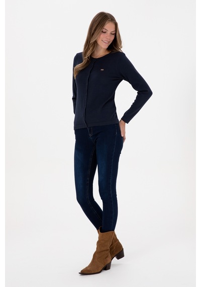 U.s. Polo Assn. Kadın Lacivert Hırka Triko 50307719-vr033 Lacivert