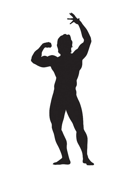 Body Gym Folyo Sticker Derstv1091 40cm Uzunluk Siyah