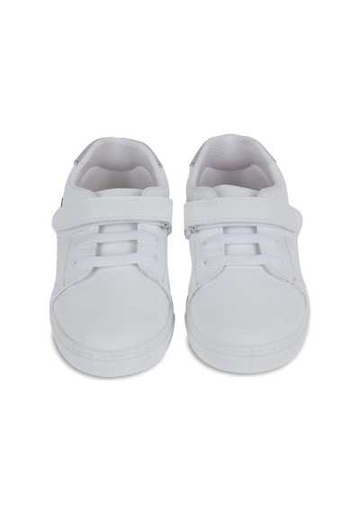 First Step S-1000 Yıldızlı Cırt Cırtlı Kız Bebek Günlük Spor Ayakkabı Beyaz - Gri
