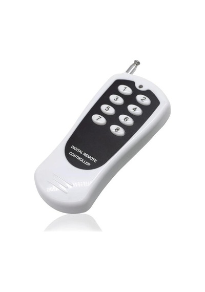 8ch Alıcı Anahtarı Röle Modülü Dc 12v 24v 433mhz Denetleyici Ve 8 Kanal Uzaktan Kumanda Verici