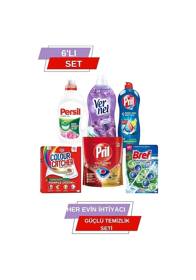 Perwoll Deterjan, Vernel Yumuşatıcı, Persil, Pril, K2r Ve Bref 2950 ML