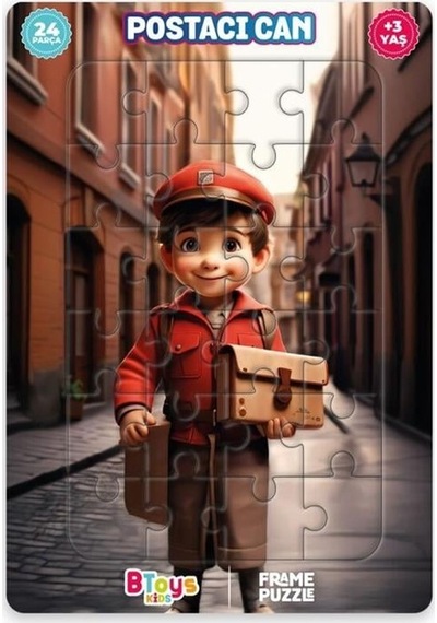 Btoys Kıds 24 Parça Puzzle Postacı Can