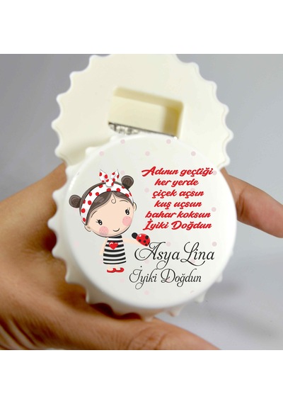 Baskiistiyorumm Hoşgeldin Bebek Açacak Magnet Açacaklı Kapak Şeklinde Magnet (387476243)