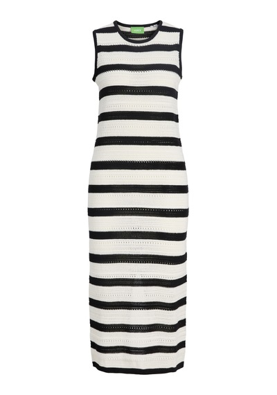Jack & Jones Kadin Kolsuz Uzun Triko Elbise - Zusannah - 12271450 Siyah