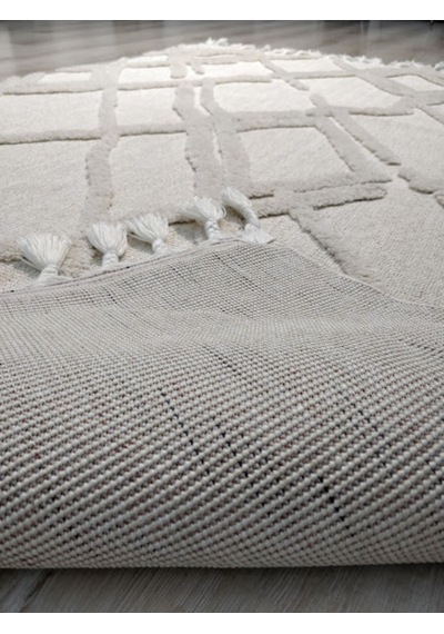 Eko Halı Terazzo Trz03 Beyaz Iskandinav Halı 120X180 Cm