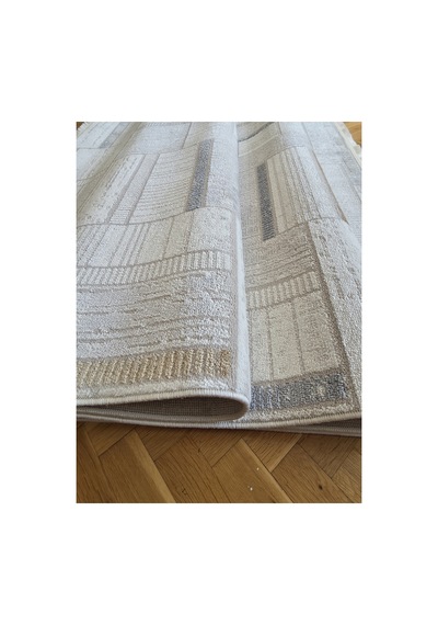 Badelya Home London 003 Krem Multi Bambu Akrilik Yumuşak Modern Özel Kesim Salon Koridor Halısı 003-krem/multi