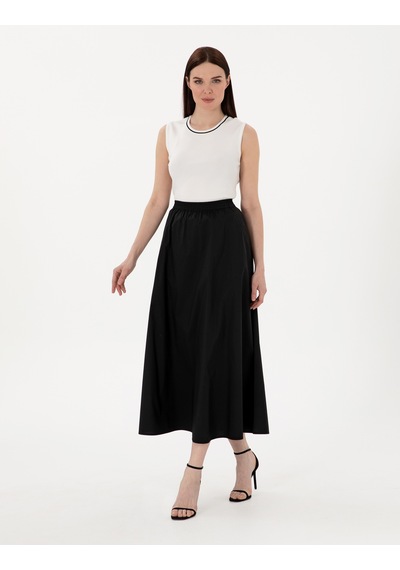 Pierre Cardin Kadın Siyah Etek Dokuma 50301215-vr046 Siyah