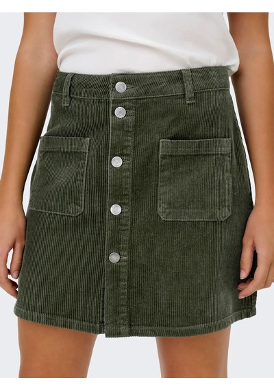 Jdy Jdyshiraz Corduroy Kadın Mini Etek 15220695 Yeşil