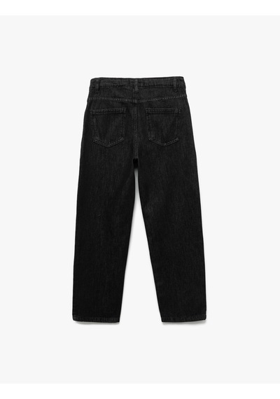 Koton Pamuklu Rahat Kesim Denim Pantolon Siyah 6wkb40002td Siyah
