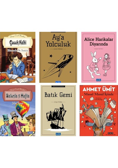 Masal Masal İçinde Ortaokul Okuma Seti 6 Kitap
