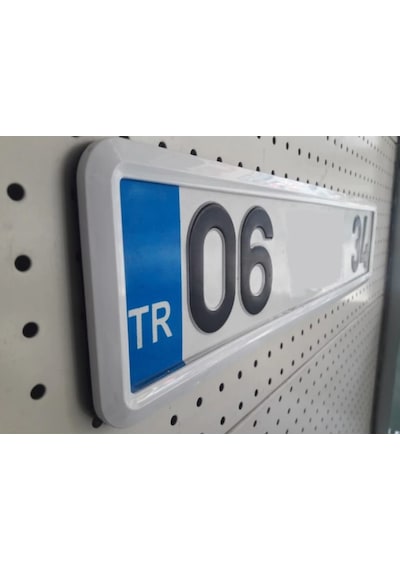 Araç Takmatik Plakalık Krom P. Black Beyaz Kırmızı Araç Plakalık 401594942