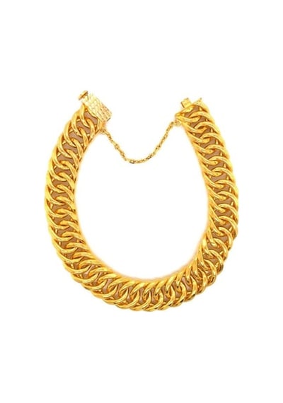 14 Ayar Altın Dallas Kadın Bileklik 10 Gram Sarı