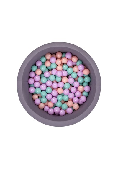 Bubble Pops Gri Sünger Top Havuzu Pembe Mint Lila Top