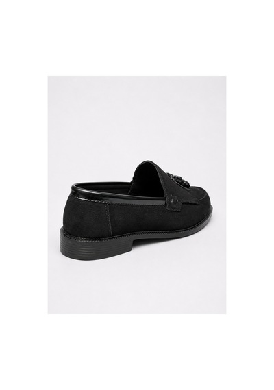 Yalçın Erkek Siyah Süet Parlak Detaylı Loafer Püsküllü Klasik Günlük Ayakkabı Siyah - 905434467 Siyah