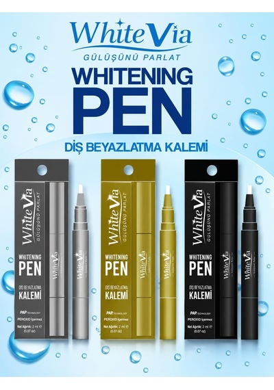 Diş Beyazlatma Kalemi 2 Ml Peroksitsiz Diş Beyazlatıcı Kalem Silver
