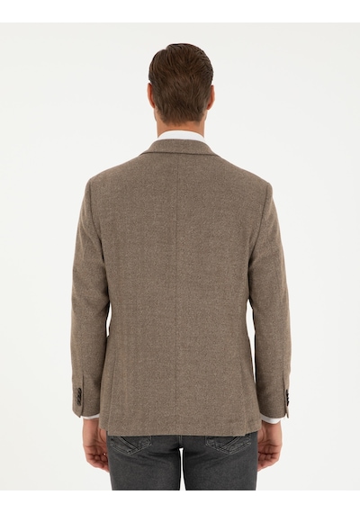 Pierre Cardin Kahverengi Slim Fit Ceket 50293351-vr029
