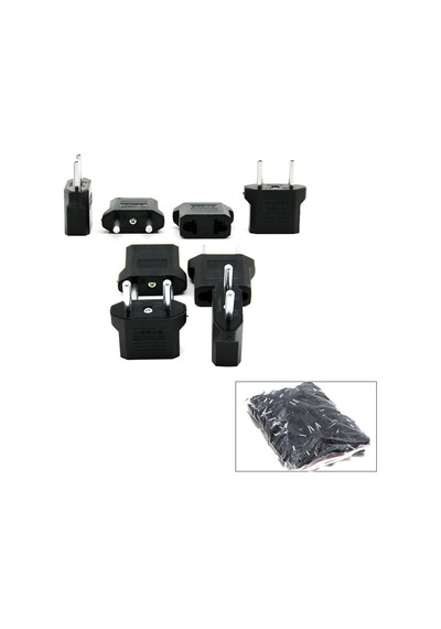 Kırgıl-001-3 Fener Fişi Siyah Amerikan Adaptör Fiş - 100'li Paket