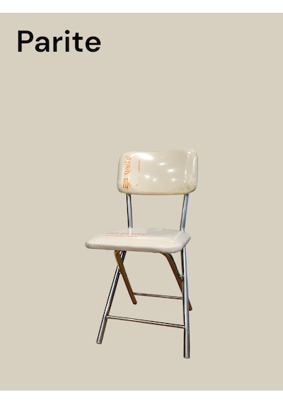 Katlanır Metal Ayaklı Siyah Sandalye - Foldable Metal Legs Chair