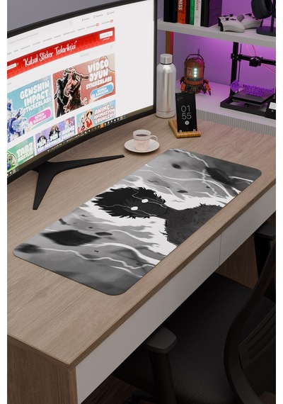 Mob Psycho 100 Anime V1 - 70x30 Xl Gaming Kauçuk Kaymaz Taban Mouse Pad Fare Altlığı