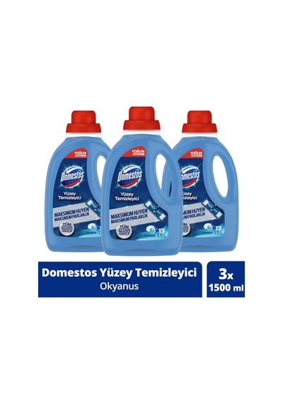 Domestos Yüzey Temizleyici Okyanus 3 x 1500 ML