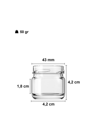 29 Ml Metal Siyah Kapaklı 29 Cc Küçük Numune Cam Kavanoz 6 Adet Diğer