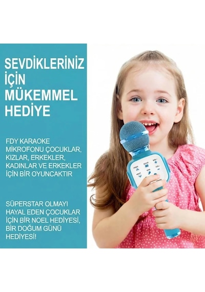 Eğlenceli Karaoke Mikrofonu - Çocuklar İçin