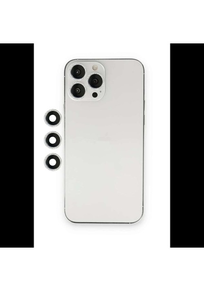 İphone 12 Pro Shine Kamera Lens - Gümüş Diğer