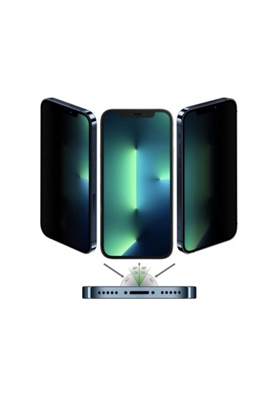 Apple Uyumlu   iPhone 13 Mini Mat Hayalet Ekran Gizli Privacy Tam Kırılmaz Cam Seramik Nano Ekran Koruyucu