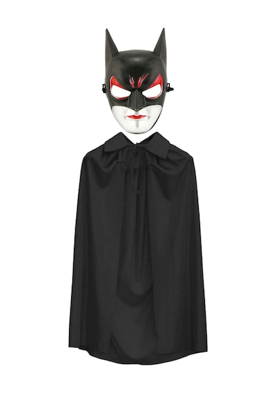 Batman - 837 - Maskesi Cat Woman Ve Batman Pelerini 90 Cm Siyah - Dpmıx-hb - Renk Set