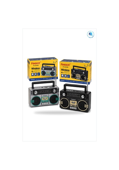 Nostaljik Radyo Bluetooth Hoparlör Şarjlı Fm Usb Tf Mp3 Çalar İbr