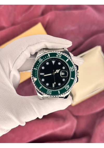 Daytona Kronograf Siyah Kardan Erkek Kol Saati Gümüş