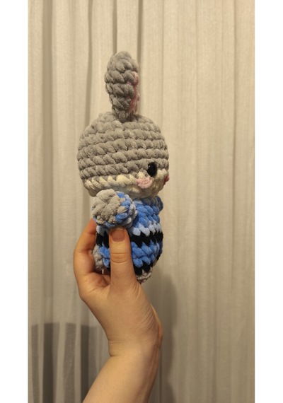 Nick El Yapımı Amigurumi Anahtarlık Örgü Peluş Figür 02 - Çok Renkli