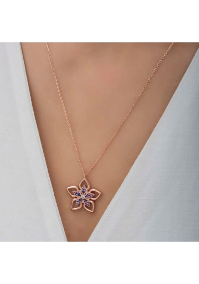 ​Gümüş Çiçek Kadın Kolye (551188621)