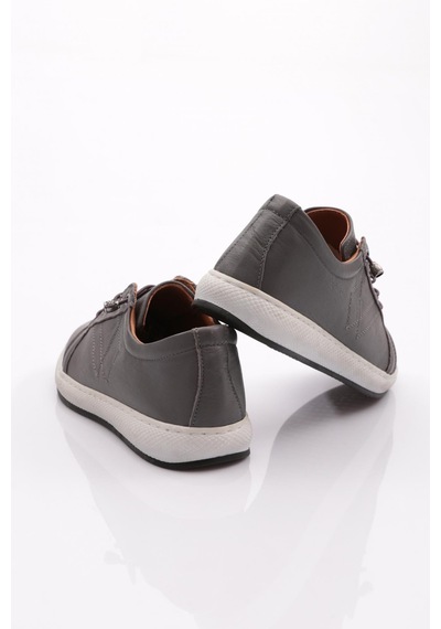 Dgn 2011 Kadin Bağcikli Comfort Ayakkabi 2011-2135-R7516 Gri