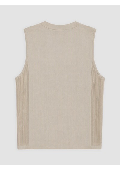 Lcwaıkıkı Classic Bej Regular Fit V Yaka Erkek Triko Yelek