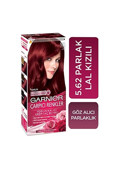 Garnier Çarpıcı Renkler Saç Boyası 5.62 Parlak Lal Kızılı