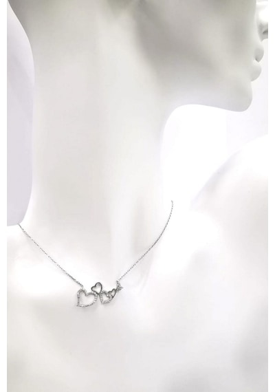 Omar Silver Kadın Beş Kalpli Model Zirkon Taşlı Gümüş Kolye Omr86 Omar Silver Kadın Beş Kalpli Model Zirkon Taşlı Gümüş Kolye Omr86