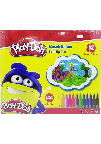 Play Doh Keçeli Kalem Sınıf Seti 12 Renk - 144 Adet