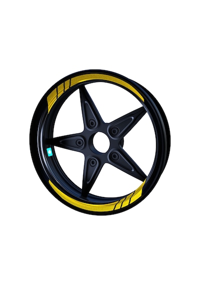 Moto GP Yaldızlı Gold İç Jant Şeridi Sticker Çınar Extreme