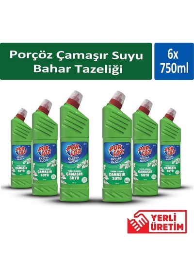 Çamaşır Suyu Bahar Tazeliği 750 Ml X 6 Adet Diğer