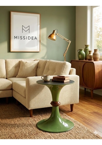 Missidea Tarz Yan Sehpa Yeşil