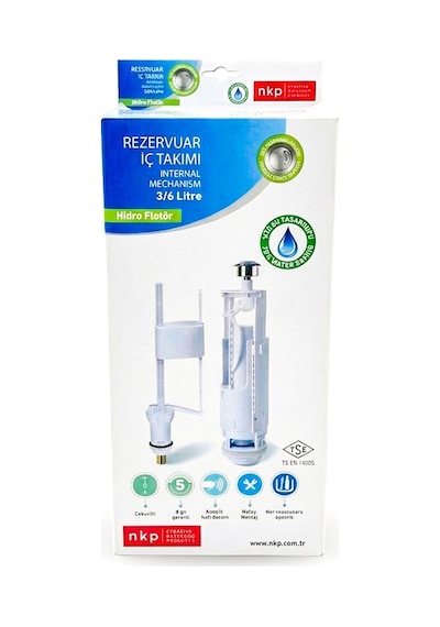 Nkp Rezervuar İç Takım -çift Basmalı -hidro Flatörlü-3/6 Litre-0132 Diğer